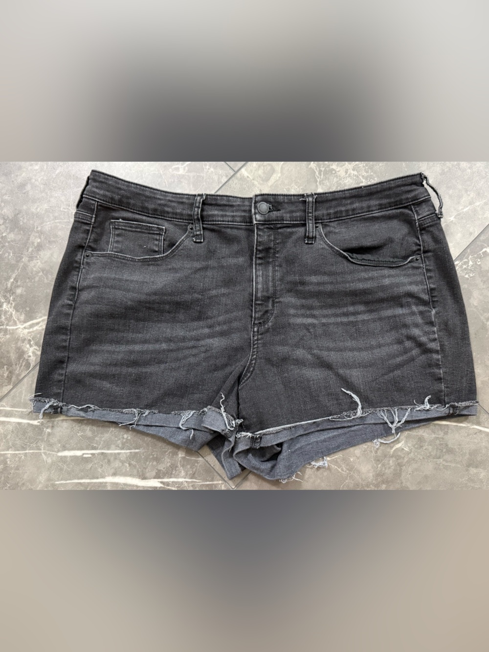 Universal Thread Black High-Rise Denim Cutoff Shorts